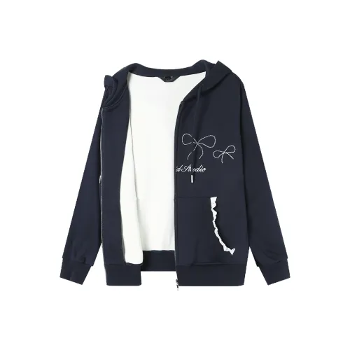 LOUISY AO Темно-синие женские бархатные куртки