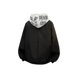 Чёрное пальто + свитшот