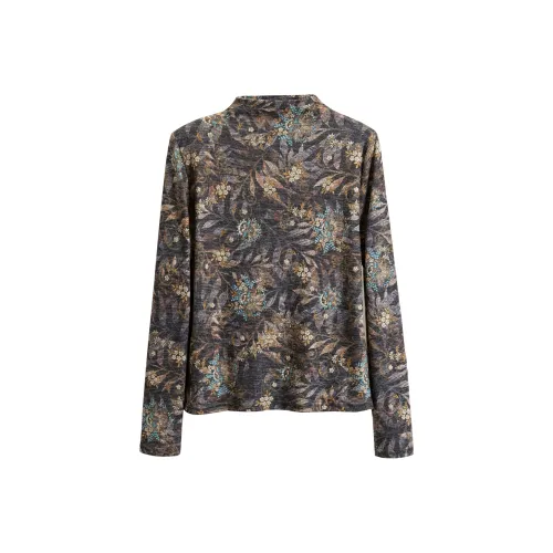 TOUCH T Рубашка Женская Серого цвета с Многоцветным принтом