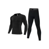 Комплект (Черная резинка топ + Черная резинка штаны)