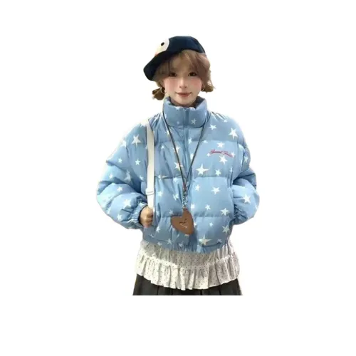 BRG Синий Женские пуховики