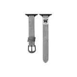 Серый с черной застежкой