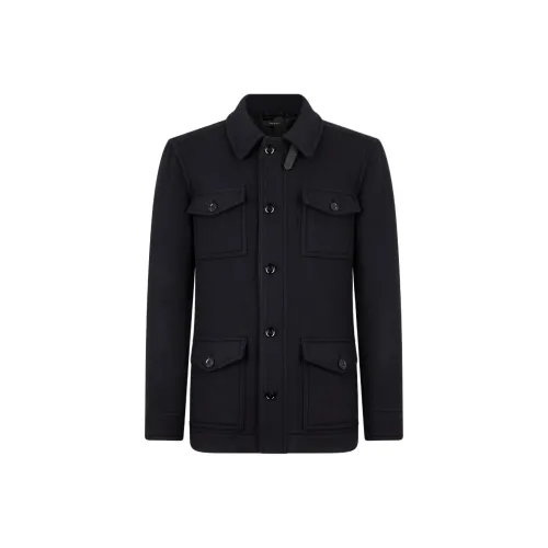 TOM FORD Темно-синий Синий Мужской Деловой Костюм