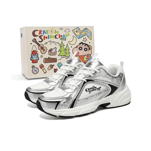 Crayon Shinchan Амортизация устойчивость к истиранию легкий противоскользящий низкий верх массивные кроссовки унисекс