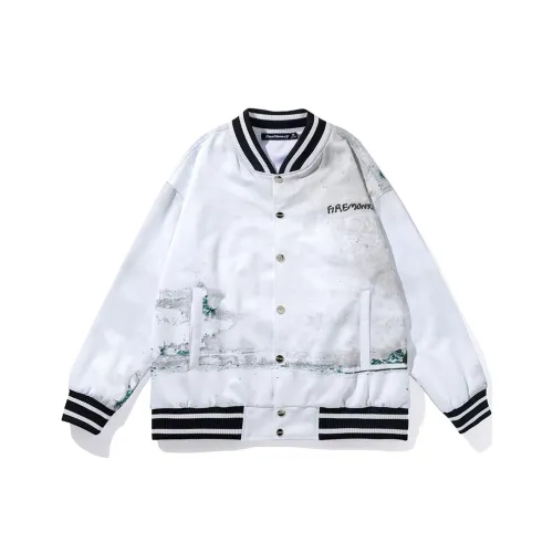 FireMonkey Бейсбольная куртка унисекс белая