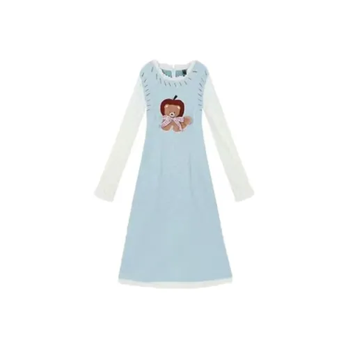 JOSR Длинное платье с длинными рукавами для женщин