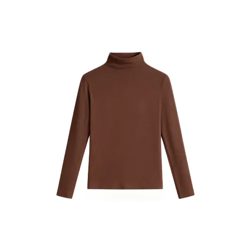 LOUGHNEA Мокка-мусс [Шерсть + 10A Антибактериальный + Масло льна + Коллаген Яичный белый + Тип A] Женские Термофутболки