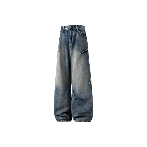 DAWEIBEIKEN Весенние Осенние Сезон Джинсы Унисекс