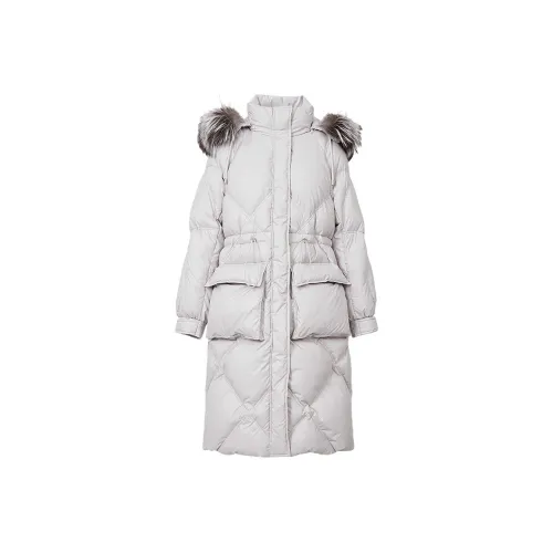 Hopeshow Светло-серый фиолетовый 550 Женские пуховики