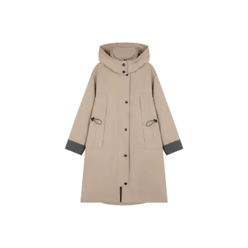 Mo Han Yi Mei Тренчкот Женский Хаки