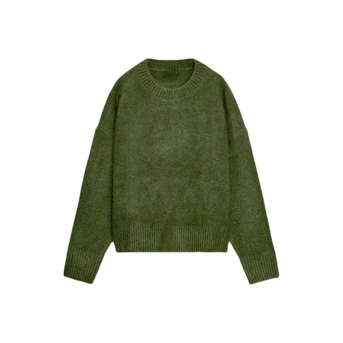 HAPG Винтажный зеленый свитер женский трикотаж