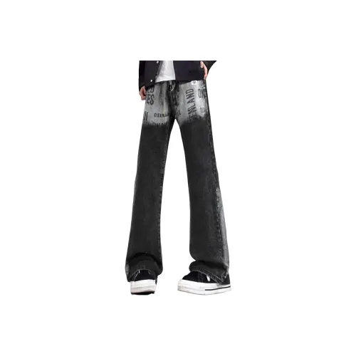 BLACK AT x [JIANBIANZIMUWEILAKU] Джинсы Унисекс