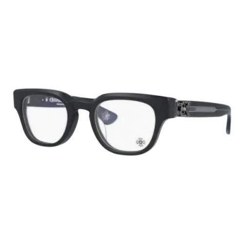 Chrome Hearts Квадратные Очки с Диоптриями Унисекс Матовый Черный