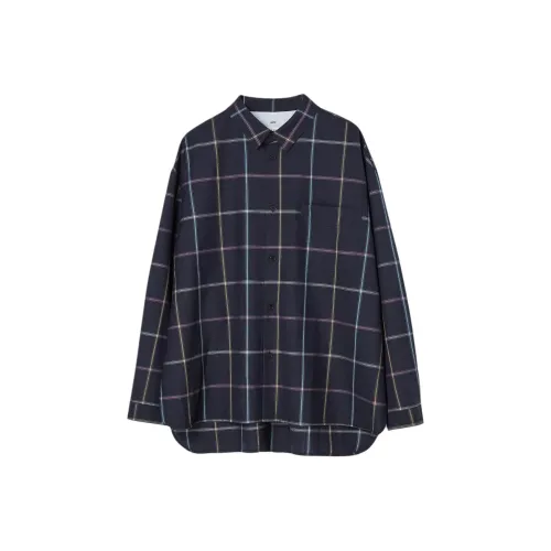 AFTER PRAY Морской синий Унисекс Рубашки