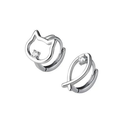 Серьги HAZYOU S925 Серебряные с игольчатым концом Женские