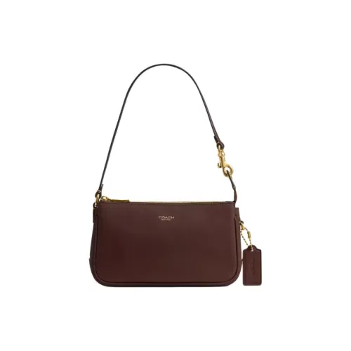 COACH Plaza GRAIN LEATHER Сумка через плечо Маленькая Женская Кленовый лист