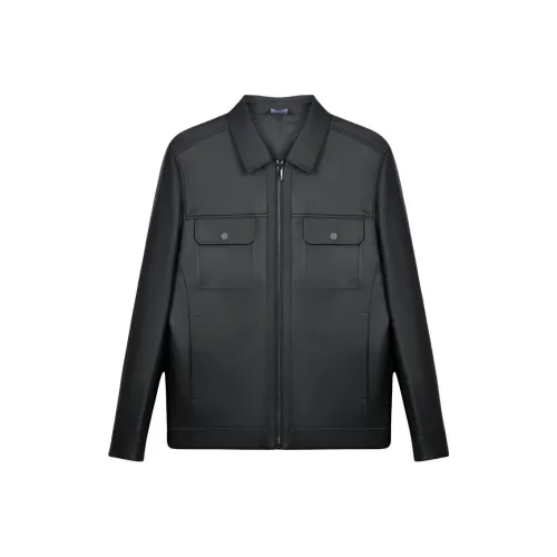 CAIZI Мужские кожаные куртки