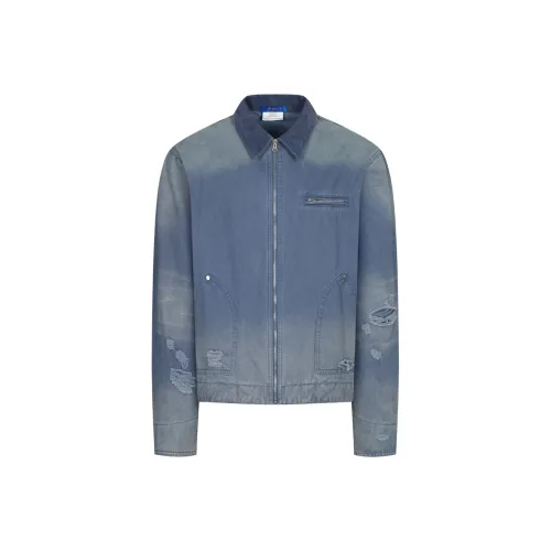 PMET Французский рабочий синий унисекс куртки