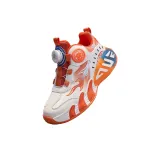 Яркий оранжевый кожаный верх