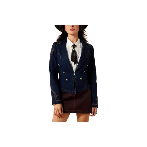 ARIAT Темно-синий женский деловой костюм