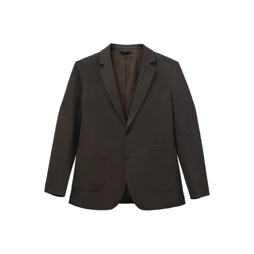 DEGRE ZERO Темный кофейный Мужской Деловой костюм