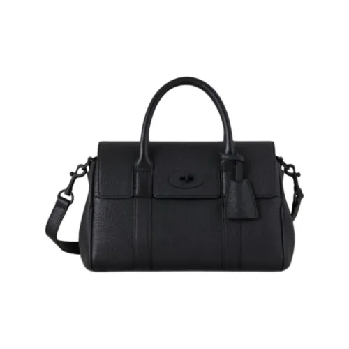 Mulberry Bayswater кожа сумка женская черная