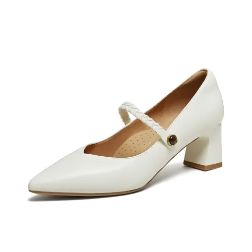 Туфли Mary Jane с грубым каблуком 5 см женские бренд TATA