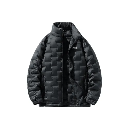 Jeep Чисто Черный Унисекс Пуховики