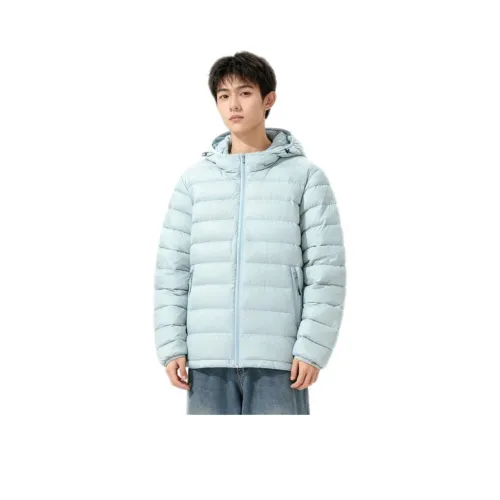LH HOMME Серый Синий Унисекс Пуховики
