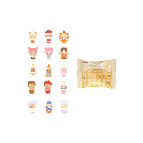 POP MART Пузырьки Милый Particles Слепые коробки Один Mystery Сумка Целая коробка 30 шт