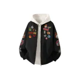 Black (1099 Thermal Cotton Down Jacket, Free White Photinia Gray Sweatshirt)  
Черный (1099 Термический хлопковый пуховик, Бесплатный белый Фотиния серый свитшот)