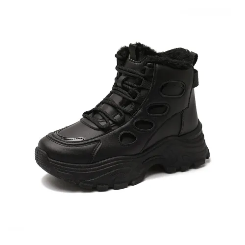 QINBU Флисовая подкладка термическая повседневная модная массивные кроссовки женские