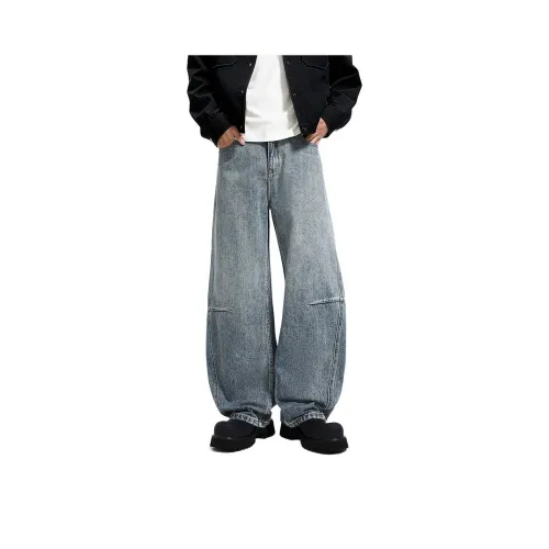 Fingercroxx Светло-Синие Унисекс Джинсы