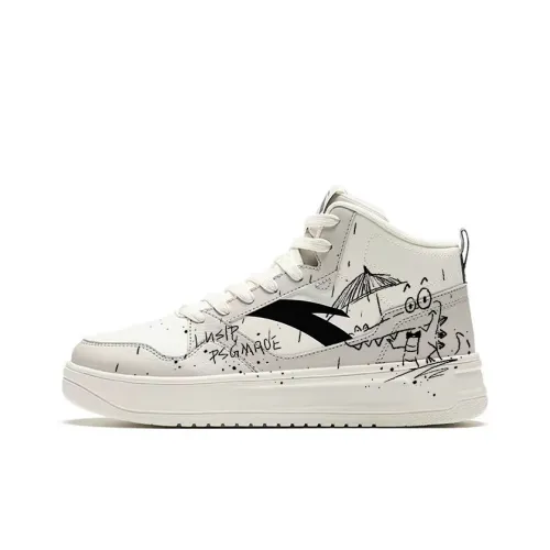 Anta Relaxed Износостойкие Дышащие Увеличивающие Высоту Высокие Кроссовки для Скейтбординга Унисекс