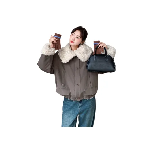 LAOYECHE Бархатовое пальто с женским дизайном