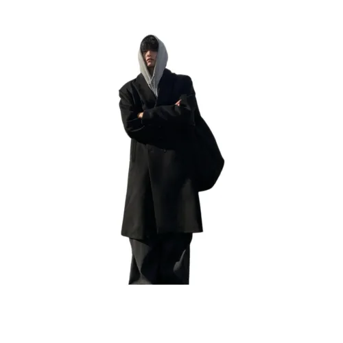 FRLMK Черное Унисекс Пальто