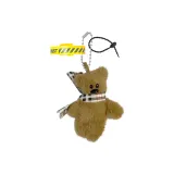 Шарф Crooked Head Bear Bear Bear Doll Charm & Черный шнур & Желтый ремешок
