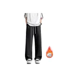 Чёрный, осенний и зимний, утолщённый и с флисовой подкладкой