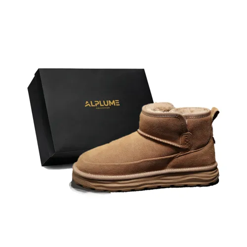 ALPLUME Сноубутсы Каштановый Slip On [Противоударный 30°] Мужской