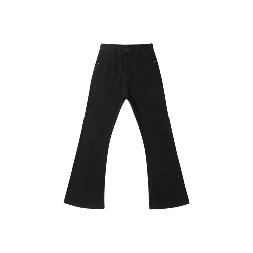 HUAXIAERNV Черные Унисекс Джинсы