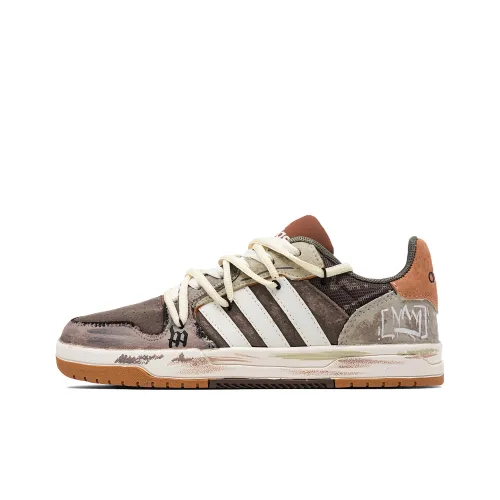 ADIDAS NEO ENTRAP Пустыня Пустошь Устойчивые к истиранию Низкие Кроссовки для скейтбординга Унисекс Коричневый