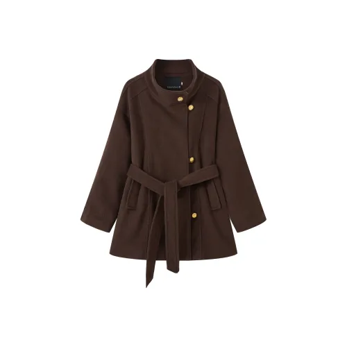 ONENINE34PM Мокко Обновленная ткань Женское пальто