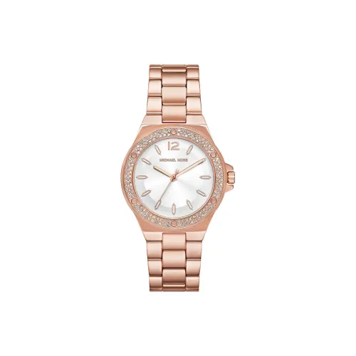 MICHAEL KORS Lennox Наручные часы Кварцевый механизм Нержавеющая сталь Ремешок 37 мм Белый циферблат Женские часы