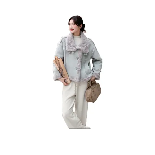 LAOYECHE Бархатовое пальто с женским дизайном