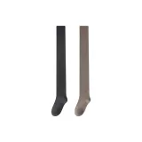 [2 пачки, мужской, длина до колена (длина), с флисовой подкладкой, термический] Черный + Кофейный