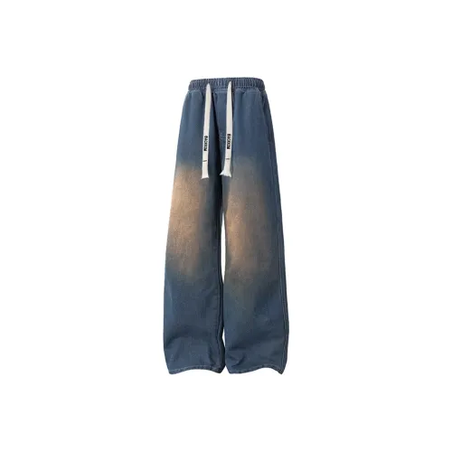 DAWEIBEIKEN Весенние Осенние Джинсы Унисекс