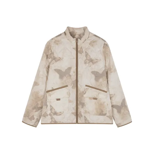 Mo Han Yi Mei Хлопковый пуховик Женский Смешанный Бежевый