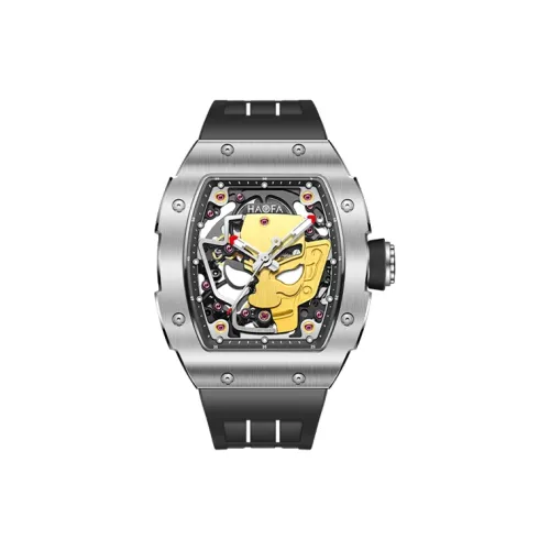 HaofaTourbillon 1969A Автоматический Механический Часы Мужские Черепный Циферблат