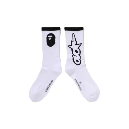 A BATHING APE X OVO Bape x OVO Fw25 Высокие носки Мужские