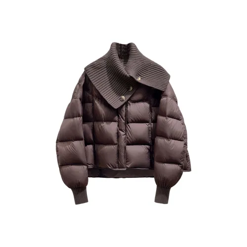 SIBAISHE Кофейный Коричневый Женский Пуховик